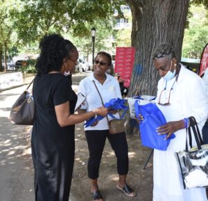 Antoinette Neil with guests