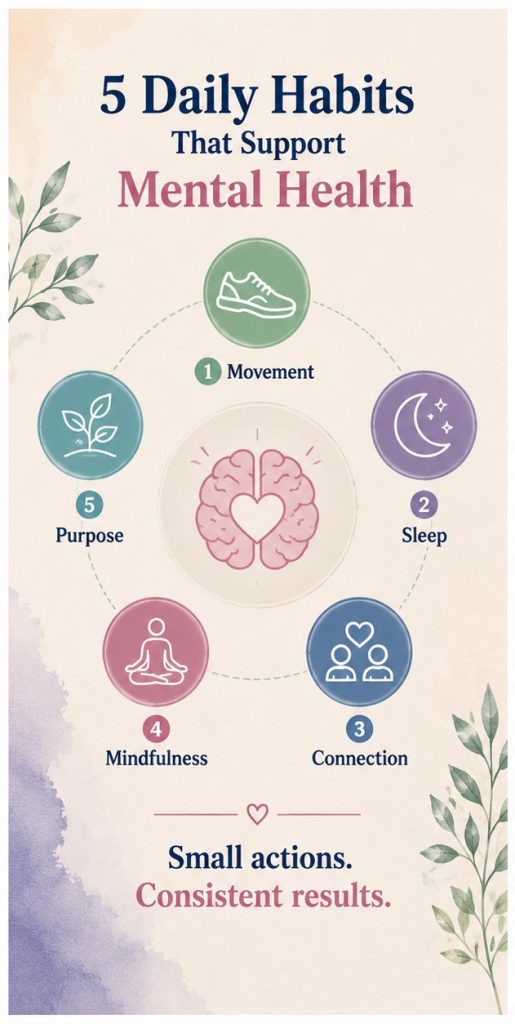 5 Daily Habit for mental wellness routine