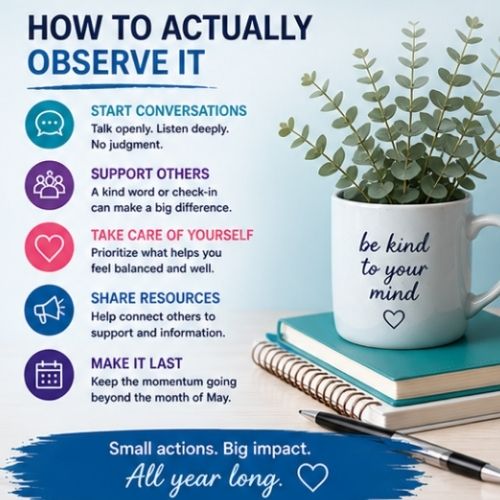 Mental Health Awareness 2026 - how to observe it