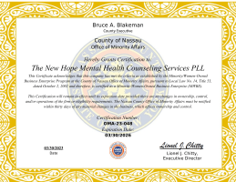 Nassau County Minority Certificate