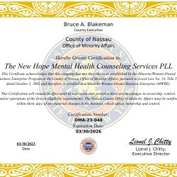 Nassau County Minority Certificate